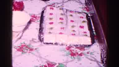 Minnesota USA (1968): A View Of A Cake At An Adult Party