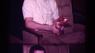 Minnesota USA (1968): Family Shown Sitting On Sofa And Opening Gifts Like Plunk