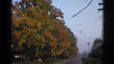 Wauconda Illinois USA (1968): Small Country Residential Neighborhood Road