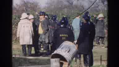Wauconda Illinois USA (1968): Firefighters Stand Around In A Crowd