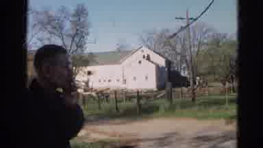 Wauconda Illinois USA (1968): Man Standing At The End Of A Track Leading To A