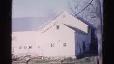 Wauconda Illinois USA (1968): People Rescuing From A House At Fire In Sunny Day