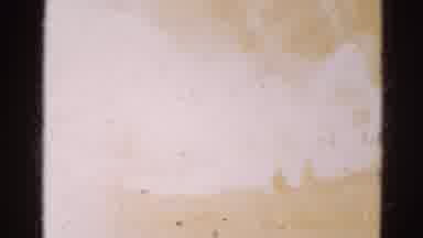 Wauconda Illinois USA (1968): Large Fire Scene Being Fought By Firefighters In A