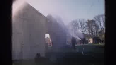 Wauconda Illinois USA (1968): Countryside With Buildings And People With Water