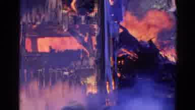 Wauconda Illinois USA (1968): The Fire Is Spreading To All Of The Houses Very Fast
