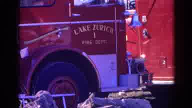 Wauconda Illinois USA (1968): The Lake Zurich Fire Department And Their Fire