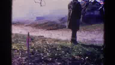 Wauconda Illinois USA (1968): Men Putting Out Large Proportions Of Fire In An Open