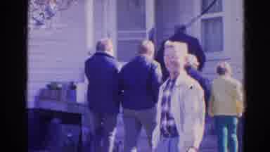 Wauconda Illinois USA (1968): Man Wearing Glasses And Yellow Jacket Prepares To