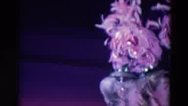Chicago Illinois USA (1969): Women Wearing Pink And Blue Feathered Hats During An