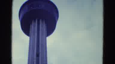 Diller Nebraska (1969): Camera Pans Upward To Show Elevator Car Rising Up To Top