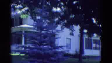 Diller Nebraska (1969): Camera Panning Over A Large House In A Suburban Setting