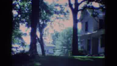 Diller Nebraska (1969): Natural Landscape In Front Of House Various Types Of Trees