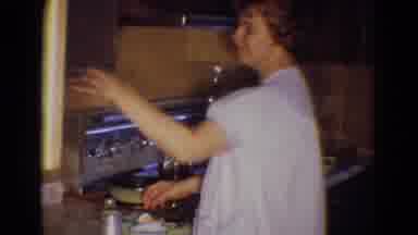 Diller Nebraska (1969): Lady In The Kitchen Cooking Eggs On A Hot Stove