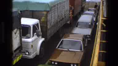 England (1969): Cars Riding Ferry Boat