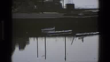 England (1969): View Of Bridge And Reflection Of Boats In Still Water