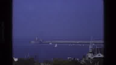 England (1969): Camera Captures The Bay And The Water Looks Calm And There Are No