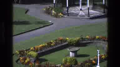 England (1969): Views Of A Lovely Garden And A Building Where A Seagull Relaxes