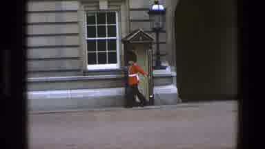 England (1969): A Member Of The Queen's Guard Patrolling While On Duty