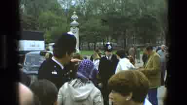 England (1969): A View Of People Leaving A Burial Site