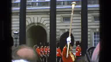England (1969): People Observing The Queen's Guard At Buckingham Palace In London