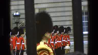 ENGLAND-1969: Queen Elizabeth's Guards Outside Buckingham Palace London