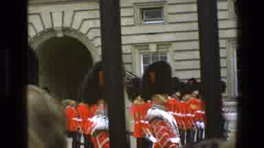 England (1969): QueenâS Royal Guards In A Parade In Buckingham Palace London