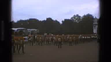 England (1969): A View Of A Marching Band Dressed In Orange