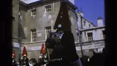 England (1969): Decorated Cavalry Ride And Stand In Formation With Plumed Helmets