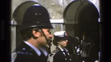 England (1969): English Knight Riding Black Horse Following Fellow Knights Into