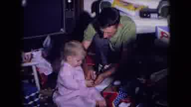 Fort Wayne Indiana (1969): Dad Playing With Her Daughter