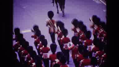 Ireland (1969): Marching Band Marches Along Parade With Horse And Vintage Car