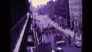 Ireland (1969): Very Well Organized Civic Parade Seen From The Top Of A Building