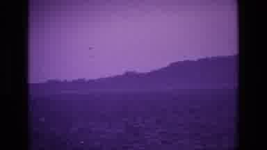 Ireland (1969): Old Footage From A Boat Looking At The Coastline With Mountains