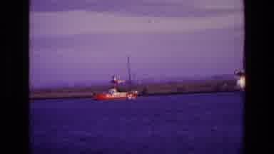 Ireland (1969): An Industrial Boat Painted Red With The Word Blackwater Painted