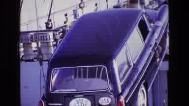 Ireland (1969): Car Being Hoisted From A Carrier Boat And Being Placed On A Dock