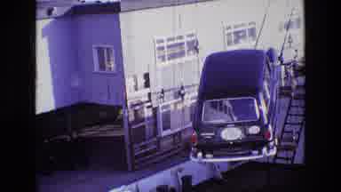 Ireland (1969): A Car Is Carried Over By Rigging To Where It Will Sit Waiting To