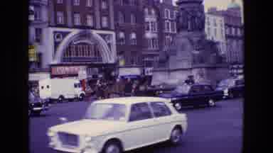 Ireland (1969): Car Traffic In A Main Avenue Or Street With Pedestrians Crossing