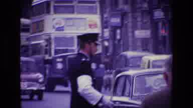 Ireland (1969): A Policeman In A European City Directing Heavy Traffic More Than