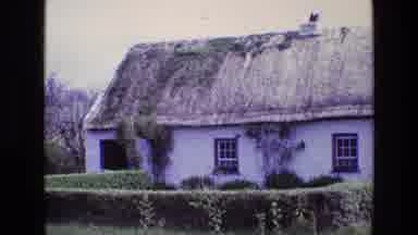 Ireland (1969): A Whitewashed Thatched Roof Cottage