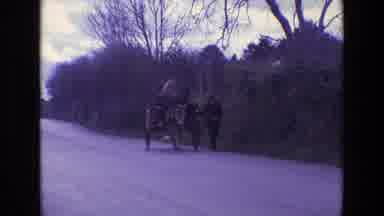 Ireland (1969): People On The Road On Top Of A Cart With Their Horse