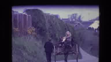 Ireland (1969): Man Lead Horse That Is Pulling A Cart That Has A Passenger And