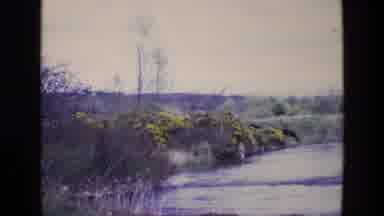 Ireland (1969): Camera Zoom In On The Person Standing In The Water Fishing By