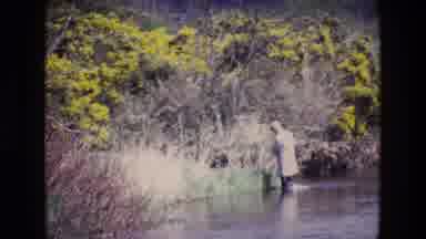 Ireland (1969): Fisherman Looking For The Best Place To Throw His Bait And Enjoy