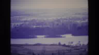 Ireland (1969): Panoramic Vintage Footage Of Countryside Fields Forest And A Lake