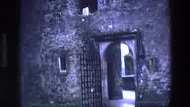 Ireland (1969): Footage Of A Castle With An Iron Gate Showing Windows And Doors