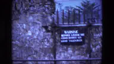 Ireland (1969): Camera Captures The Castle And The Sign That Days Warning Then