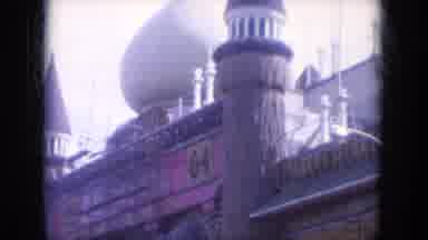 Lake Canyon Arizona (1969): A Temple In The Middle Of A Busy City With Cars And