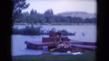 Lake Canyon Arizona (1969): The Woman Is Getting On The Boat To Take A Nice Ride