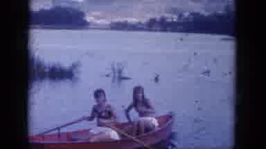 Lake Canyon Arizona (1969): Two Women Rowing A Boat In A Lake