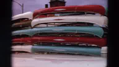 Minnesota USA (1969): The Boats Are Being Aired In Order To Get Ready For Summer